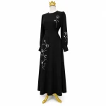 عبای مشکی فاخر مدل لاله - Image 3