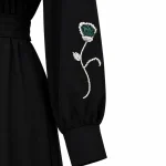 عبای مشکی فاخر مدل لاله - Image 2